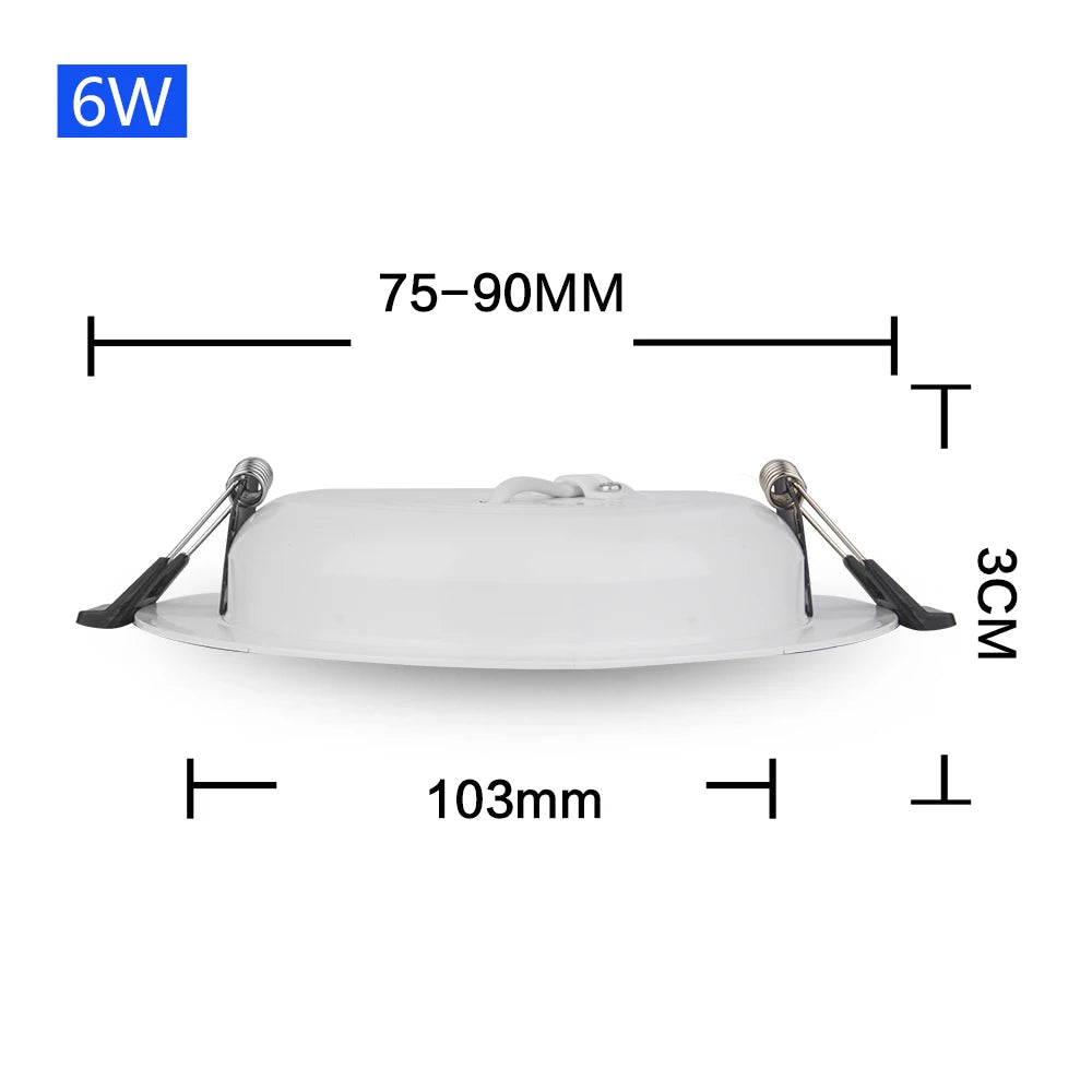 Low Voltage LED Recessed Downlight AC DC 12V 24V 36V 3W 6W 9W 12W 15W 18W 24W 36W SMD 2835 Aluminum Warm White Cool White