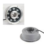 IP68 RGB LED Underwater Pool Light Stainless Steel Tempered Glass AC DC 12V 24V 3W 6W 9W 12W 18W 24W Fountain Landscape Lamp