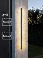 Modern Nordic LED Outdoor Wall Lamp IP65 Metal Acrylic Black Dimmable Remote AC 110-240V