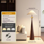 Zen Wabi Sabi Floor Lamp Japanese Chinese Iron Fabric Shade Dimmable AC 90-260V 16-20W