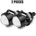 RACBOX 2.5-Inch Bi-LED Projector Lens 50W 10000lm 6000K H4 H7 9005 9006 IP65 Retrofit