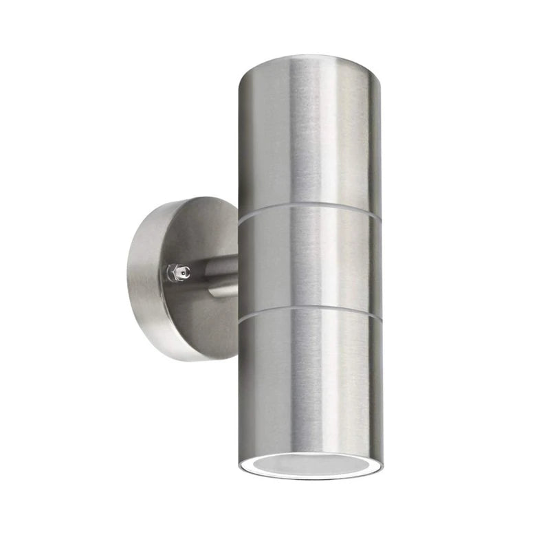 IP65 GU10 Outdoor LED Wall Lamp 10W 600lm Up Down Dual Light Stainless Steel 85-265V