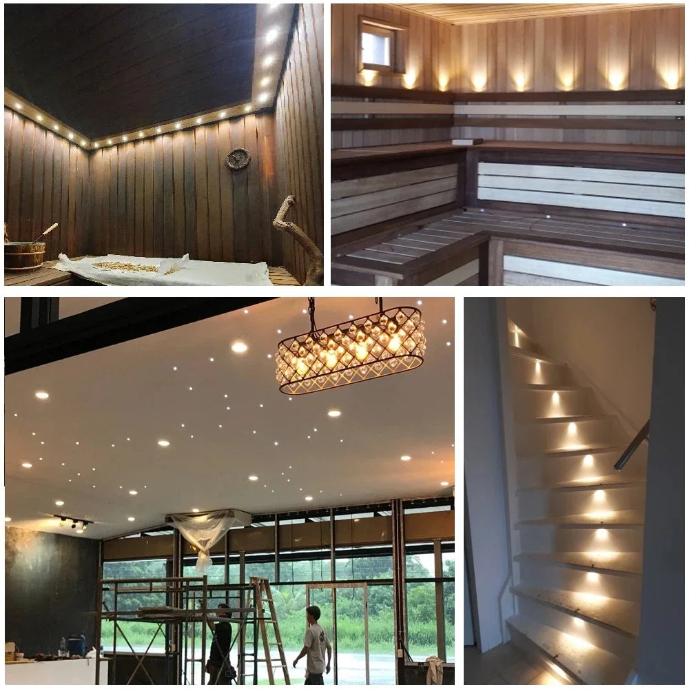 Mini DC 12V 24V LED Recessed Spotlight 2W 3W IP65 Waterproof 30-Degree 27mm PWM Dimmable