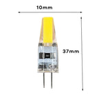 G4 LED COB Bulb 6W 250lm 360° CRI 80+ DC 12V Warm Cool White Chandelier Spotlight