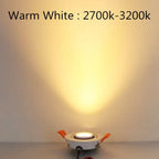 360 Degree Rotatable COB LED Recessed Downlight 5W 7W 10W 15W 18W CRI 80 100-110 lm/W AC DC 12V 24V Warm White Natural White Cool White White Black Driver Included