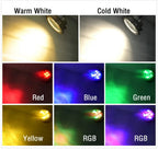 IP68 LED Underwater Pool Light 3W-24W DC 24V 180° RGB Remote Stainless Steel Tempered Glass