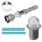 P13.5S LED Flashlight Replacement Bulb 0.5W DC 6V 12V 120 Degree SMD 2835 Warm White 3000K Cool White 6000K 50000 Hours Torch Upgrade