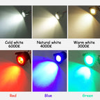 Mini LED Recessed Spotlight 1W 3W AC 85-265V or DC 12V 20mm Cutout 25 Degree Aluminum Brushed Nickel 4 Pack or 10 Pack Showcase