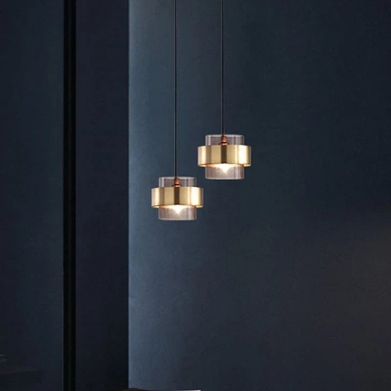 Modern Glass E26/E27 Pendant Light Black Green Blue Yellow Single AC 90-260V Bedroom Dining