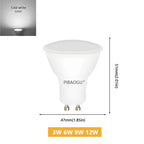 GU10 LED Spotlight Bulb 3W 6W 9W 12W SMD2835 AC 175-265V Non-Dimmable 4-10 Pack