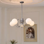 Mid-Century Bauhaus Chandelier E27 Iron Stained Glass Pendant 90-260V Living Room Dining