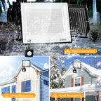 IP66 PIR Motion Sensor LED Flood Light 20W 30W 50W 70W 100W 150W 200W 300W Die Cast Aluminum 120 Degree AC 100-130V or 175-265V Garden