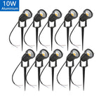 LED Garden Lawn Spike Light 5W 10W 15W 20W IP65 90-120lm/W AC 85-265V DC 12-24V Warm Cool RGB