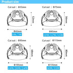 IP65 COB LED Recessed Downlight 5W-35W 24° CRI 85+ 95-110lm/W AC 85-265V 3-Color