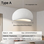 Nordic Wabi-Sabi Hand Knitted LED Pendant Light Single Head PP Plastic Cord Pendant AC 90-260V Living Room Dining Room