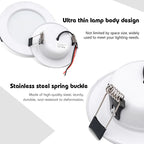 Epistar LED Recessed Downlight 5W 9W 12W 15W 18W 120° CRI 85+ DC 12-24V AC 110-220V