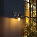 Vintage Iron IP65 Outdoor LED Wall Lamp E26 E27 D24-30cm Black Archaize Silver Gold AC 90-260V