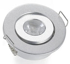 10-Pack 3W Mini LED Downlight AC 85-265V White Black Silver Gold Driver Included