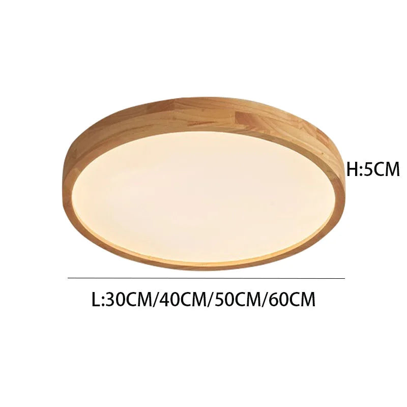 Modern Nordic Wood Iron Acrylic LED Ceiling Light 27W 36W 48W 64W Touch Switch Smart App Dimmable AC 100-260V Living Room Bedroom