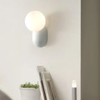 Nordic Macaron LED Wall Sconce G9 Resin Frosted Glass 4 Colors Touch Switch 90-260V