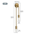 Modern Nordic LED Wall Lamp G9 Gold Metal Acrylic 8x55cm 10x67cm 90-260V Bedroom Hotel