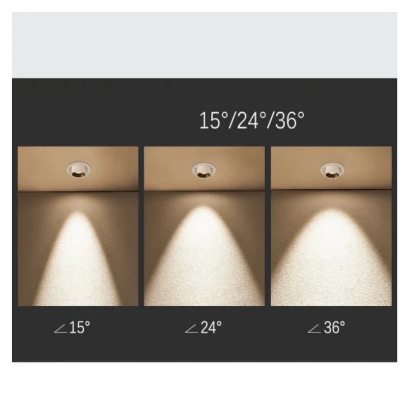 10W 12W 15W 20W 25W 30W Recessed Rotating and Folding LED Downlights OSRAM Chip COB Ceiling Lamps Spot LightS 110V-240V For Home