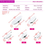LED Recessed Downlight 5W 9W 12W 15W 18W Epistar DC12V DC24V AC110-220V 120° 2-Year