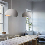 Nordic Wabi Sabi Pendant Light G9 Handmade Polystyrene Chandelier White Grey 90-260V