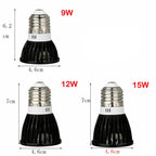 Dimmable LED Spotlight 9W 12W 15W E26 E14 GU10 MR16 B22 CRI 80+ 120° AC 85-265V