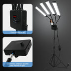 80W LED Beauty Ring Light 448 LEDs 3000-6500K Bi-Color Dimmable Gooseneck Tripod USB Remote