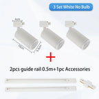 GU10 LED Track Spotlight Surface-Mounted Ceiling Lamp AC 90-260V 10-15m² Kitchen Dining