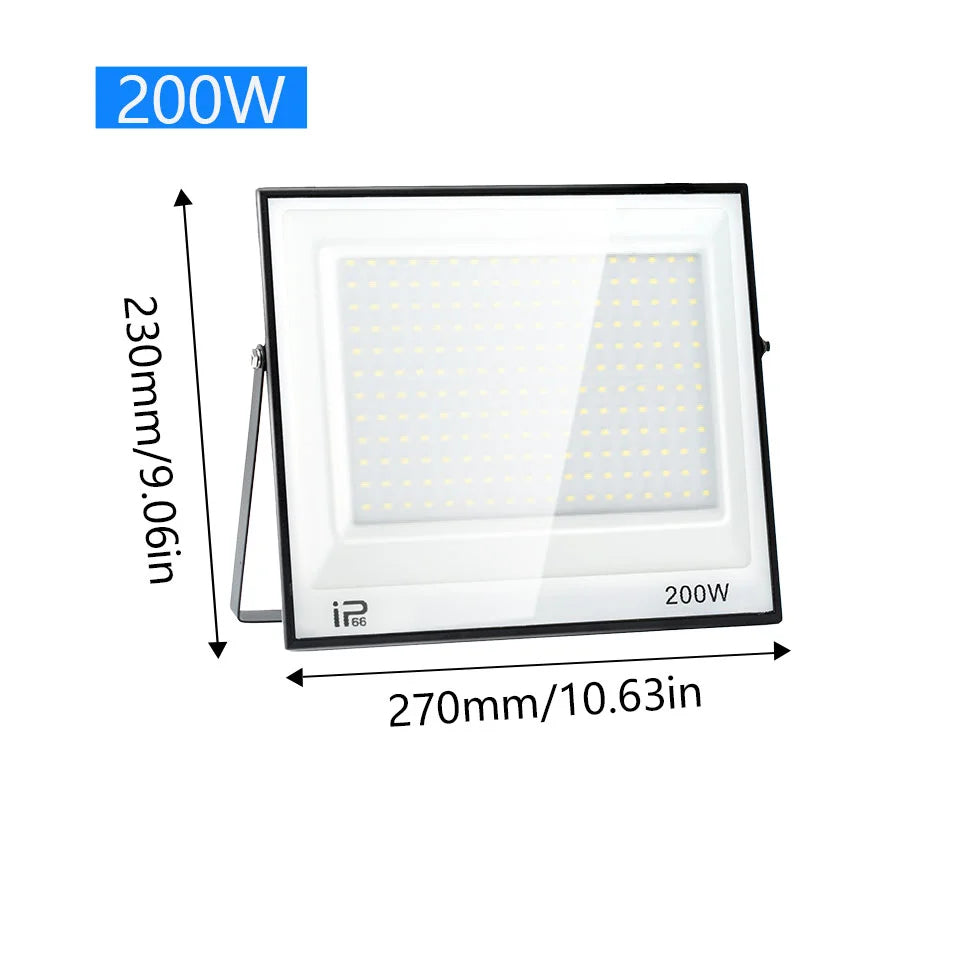 LED Flood Light 20W 30W 50W 100W 150W 200W 300W IP66 AC 100-130V 175-265V Warm Neutral Cool