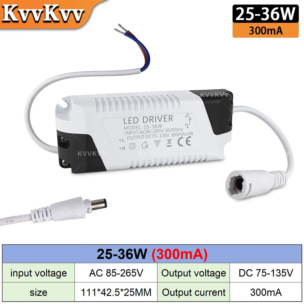 Non-Isolated LED Driver 300mA 600mA 900mA 1500mA 1-50W AC 85-265V DC 3-135V Constant Current