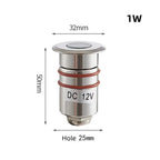 Mini IP68 LED Underwater Spotlight Stainless Steel DC 12-24V RGB 7-Color Auto Pool Garden