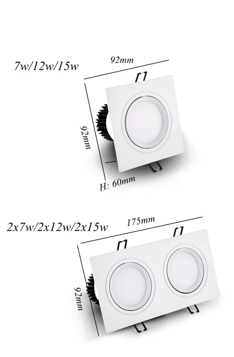 Modern Dimmable LED Downlight COB Ceiling Light 220V