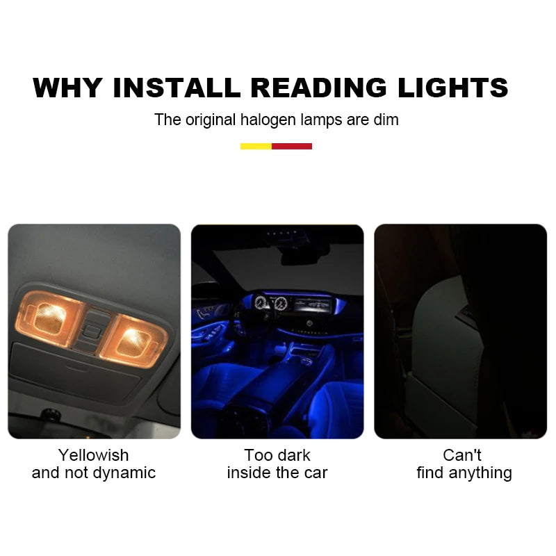 BLALION COB LED Interior Strip Light 30W 600lm 12-24V IP67 On/Off Switch Van Truck Lorry