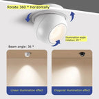 Dimmable 360-Degree Rotatable COB LED Recessed Downlight 5W 7W 10W 12W 15W OSRAM CRI 98+