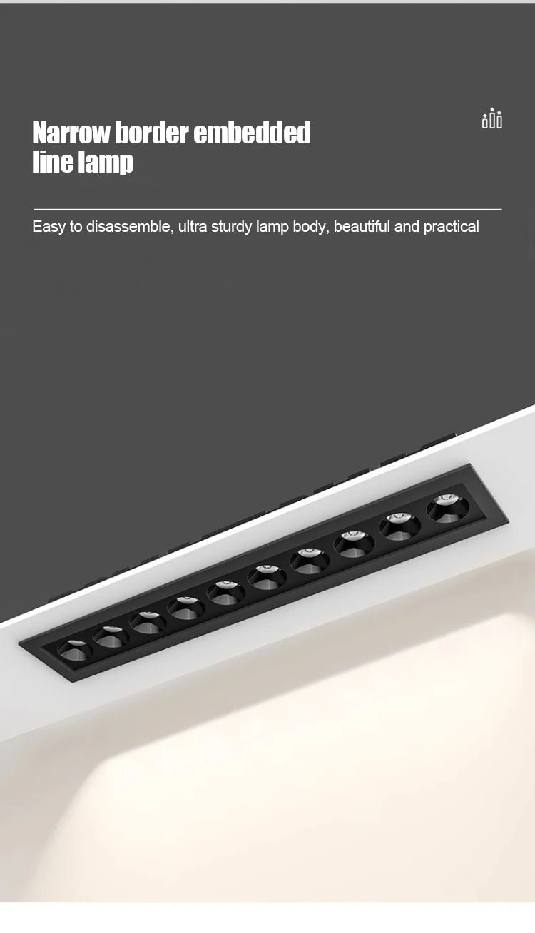 Modern Rectangle LED Ceiling Downlight Recessed Light