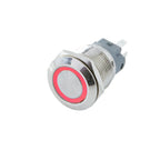 Metal Push Button Switch 12 16 19 22mm IP65 Self-Reset Self-Lock LED 3-220V NO NC CCC