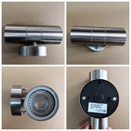IP65 GU10 Outdoor LED Wall Lamp 10W 600lm Up Down Dual Light Stainless Steel 85-265V
