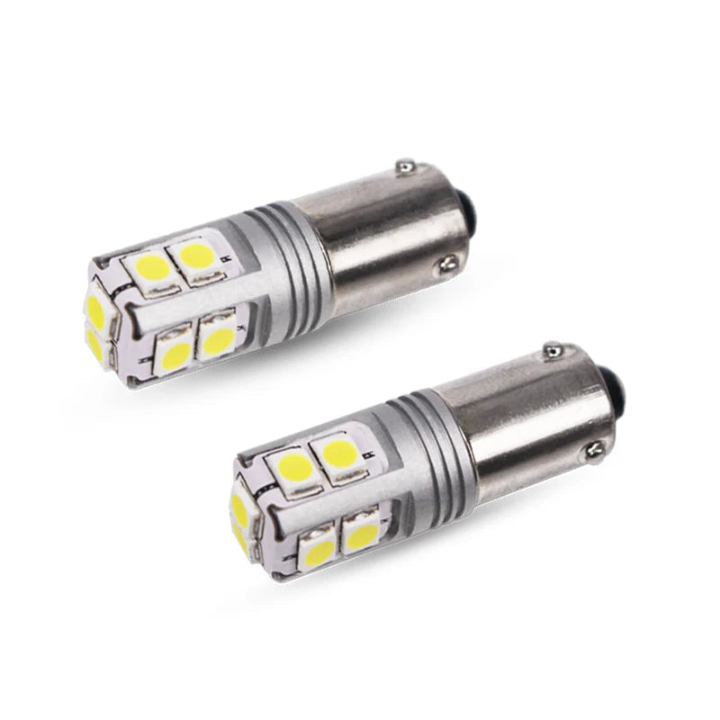 Gtinthebox BA9S BAX9S BAY9S H21W LED Bulb 10-SMD3030 500lm 2W Canbus 12-24V 2-Pack