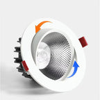 Dimmable COB LED Recessed Downlight 3W 5W 7W 9W 12W 15W 18W 24W Epistar 60° CRI 85+ 85-265V