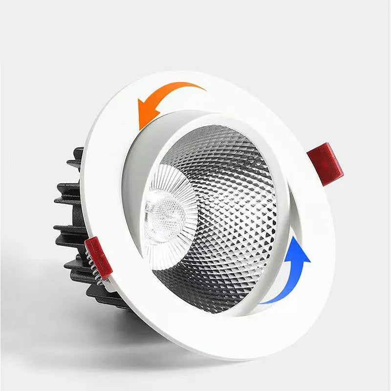 Dimmable COB LED Recessed Downlight 3W 5W 7W 9W 12W 15W 18W 24W Epistar 60° CRI 85+ 85-265V