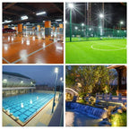 LED Flood Light 50W 100W 150W 200W SMD2835 IP65 CRI 85+ 180° AC 110-220V 4500-18000lm