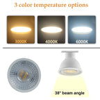 GU10 LED Spotlight Bulb SMD 2835 3W 6W 9W 12W 38 Degree CRI 80 AC 175-265V Energy Saving Globe