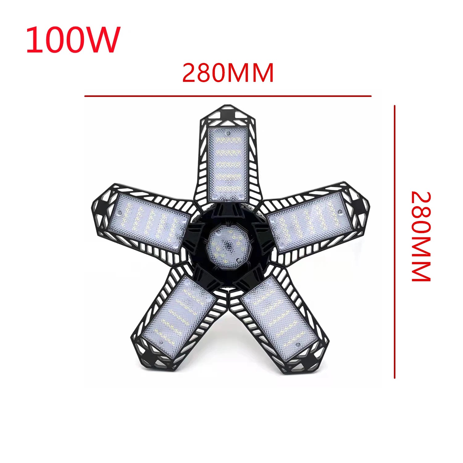 Deformable LED High Bay Bulb 80W 100W 200W 250W E26 E27 E39 E40 B22 360° 130lm/W 6000K