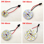 10-Pack SMD5730 LED Lamp Board 3W-24W JST Pre-Welded Connector 32-100mm Warm Natural Cool