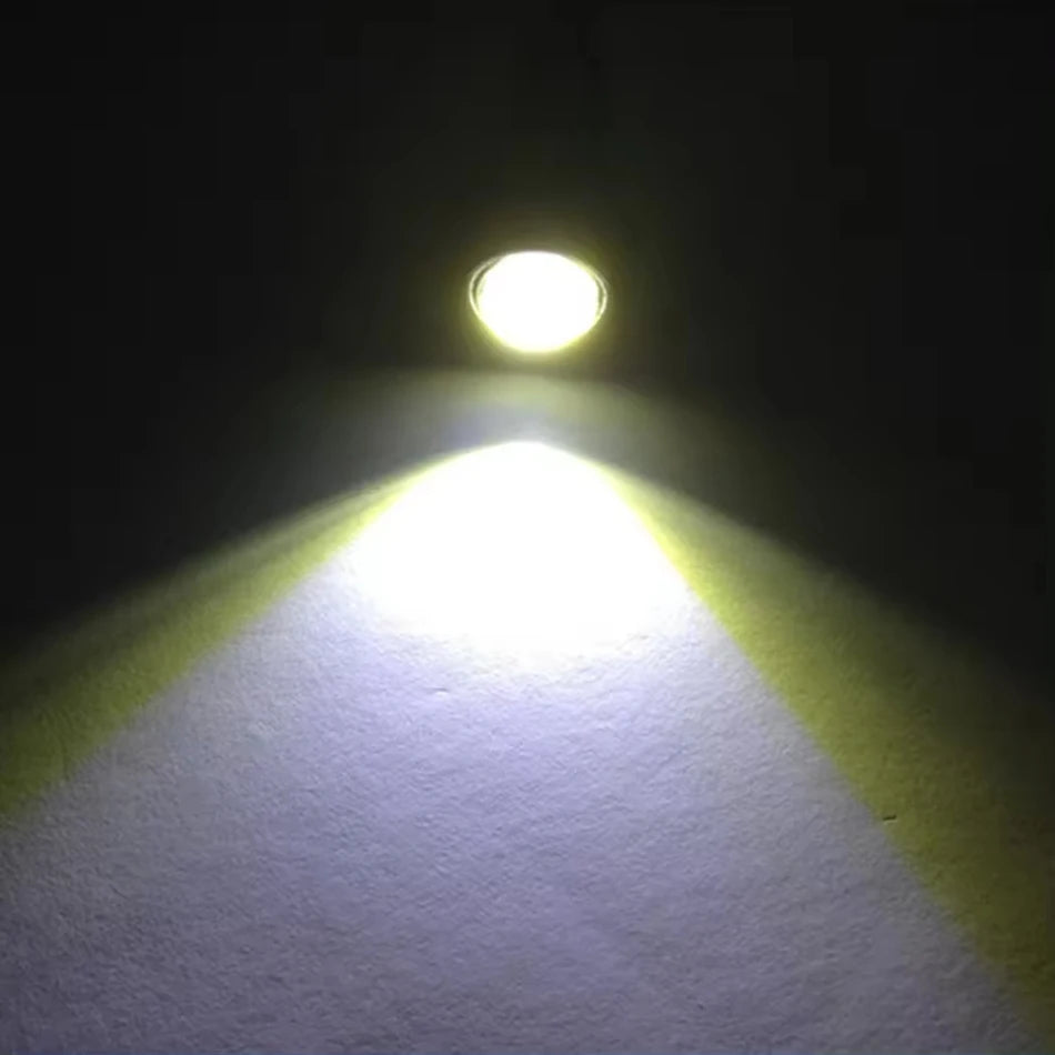 18mm 23mm Eagle Eye LED DRL 3W COB 7000K DC 12V White Red Amber Waterproof 2-10 Pack