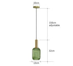 Nordic Glass LED Pendant Light E26 Single Head Cord Pendant Metal AC 90-260V Kitchen Island Bedroom Restaurant Cafe Hotel