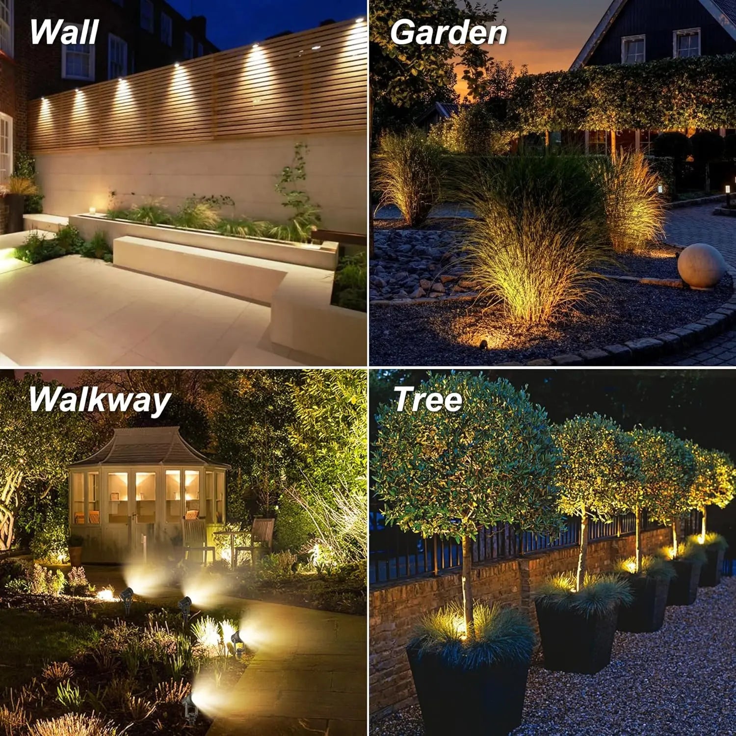 Solar LED Outdoor Spotlight IP65 RGB Warm White Cool White Garden Pathway Wall Lamp 6V 5W